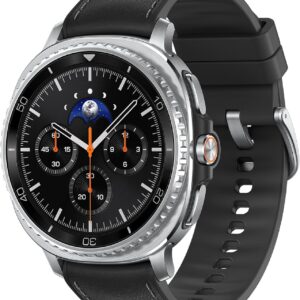 Samsung Galaxy Watch 8 Classic (2025) Bluetooth Smartwatch, Cushion Design, Rotating Bezel, Quick Button, Sleep Coaching, Running Coach, Energy Score, White [US Version, 2 Yr Warranty]